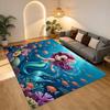 Mermaid World Living Room Nonslip Area Rug Soft Carpet For Bedroom Game Playroom Sofa Office Home Decor Doormat Christmas Gift C92926