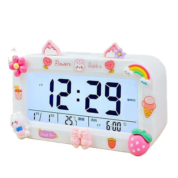 Lingna Bell Alarm Clock Student Special Wake-up Artifact Children Boys and Girls Powerful Wake-up Smart Electronic Clock