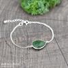 Les Trésors De Lily [R1039] - Handmade Silver Bracelet 'Mineralia' Silver Aventurine - 18x14 Mm