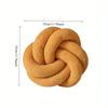 Nordic INS Style Hand Woven Lamb Wool Round Pillow Braided Household Decor Sofa Backrest Cushion Cozy Living Room Bedroom Accent