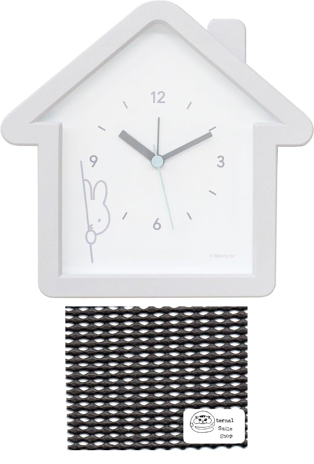 

Miffy Alarm Table Wall Table or Wall Continuous Second Hyokkori Set Clock, Analog, Clock, Clock, House-Shaped Clock, Clock, Hand, (Clock, Non-Slip