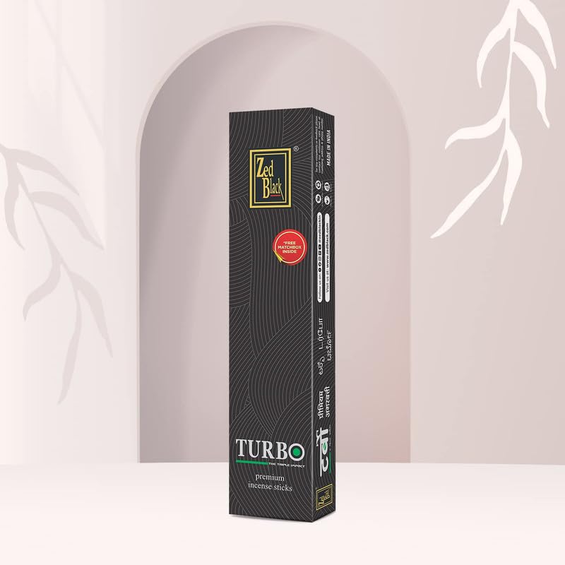 Zed Black Premium Bamboo Incense Stick Combo 6 Packs Large Variety Set For Home Office Meditation Fragrance Aromatherapy