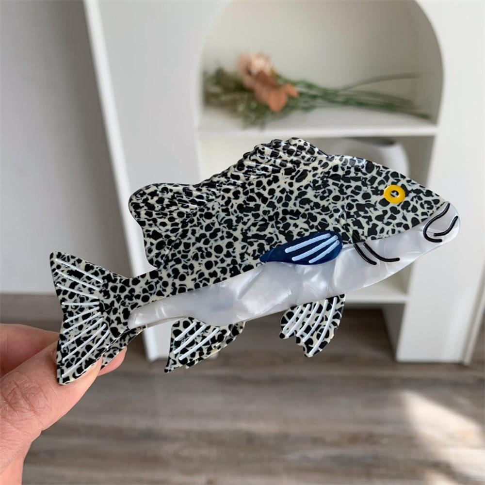 Acetic Acid Acetate Fish Hair Claw Sweet Animal Hair Clip Fashion Sperm Whale Shark Clip  Friends