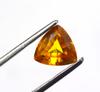 3.80 Carat Wonderful Trillion Shape Orange Sapphire Certified Sri Lanka Gemstone SN535