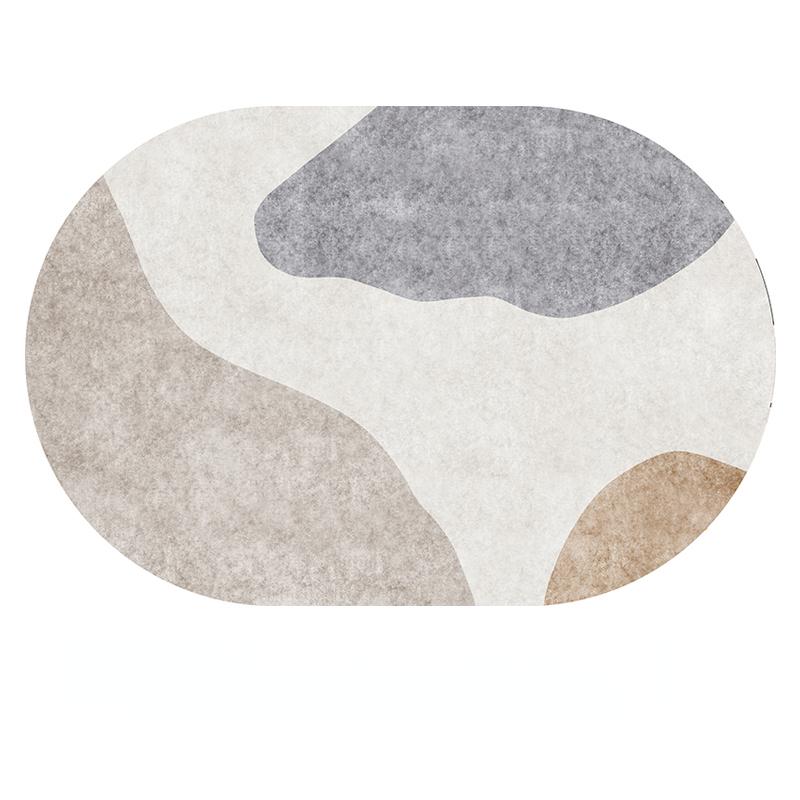 Modern Oval Rugs Room Decoration Teenager Carpets Home Decor Floor Mat Large Area Carpet In Living Room Non-slip Lounge Rug