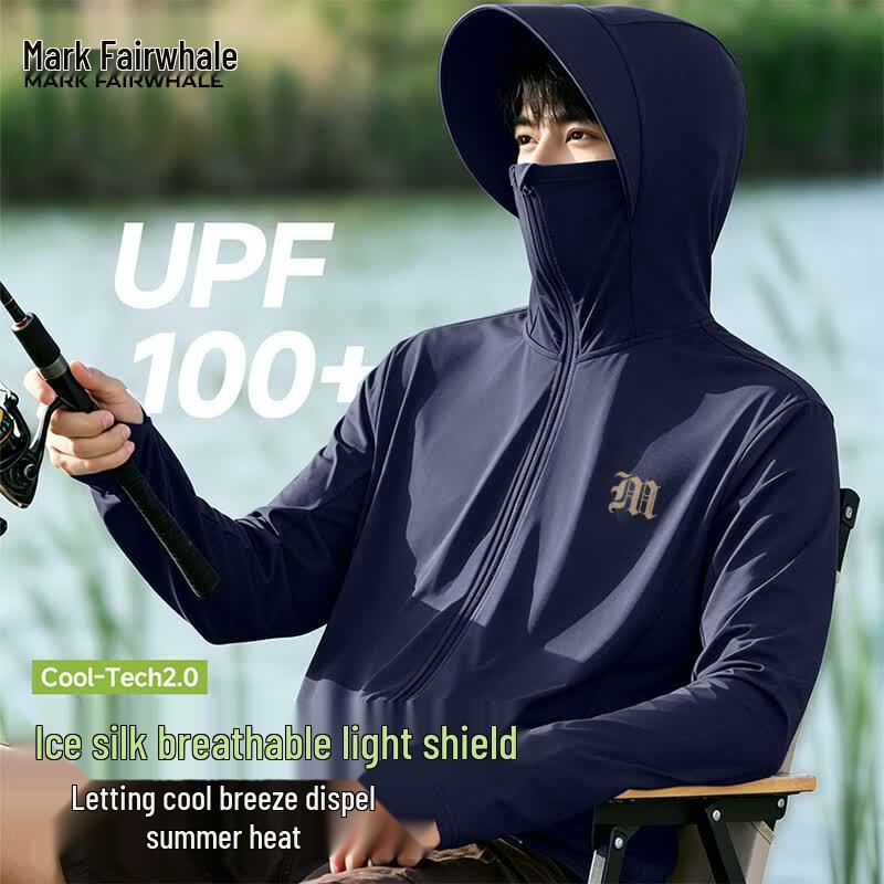 Mark Fairwhale Men's Ice Silk UV Protection Hooded Jacket
