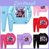 Kpop Heksenmeisje Kostuum Set Voor Kind Katoenen Korte Mouw Korte Broek Gezinspyjama