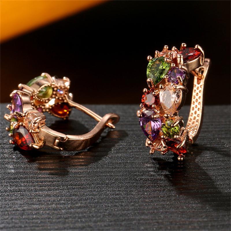 

1 пара легких роскошных сережек в стиле бохо с винтажным цирконом, изысканные серьги с пряжкой, подарки