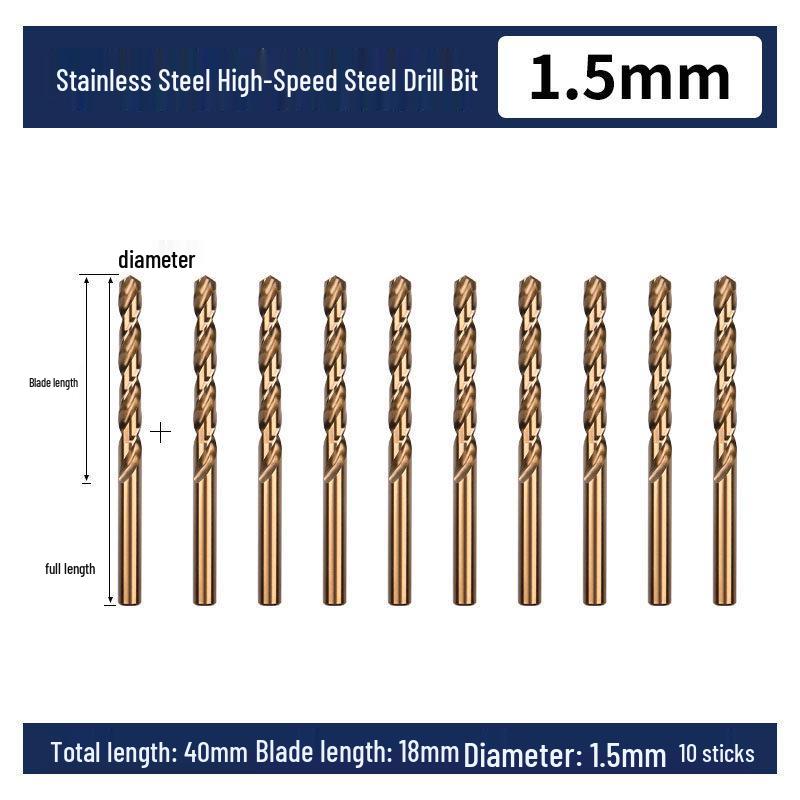 Cobalt Twist Drill Bit for High-Hardness 304 Stainless Steel and Metal