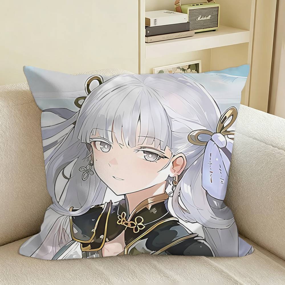 Jinzhou’s Light Jinhsi Game WuWa  Square Sofa Pillow Cover Solid Color Living Room Home Decor Cushion Case