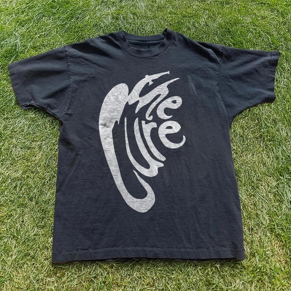 T-shirt Estiva da Uomo in Puro Cotone Vintage The Cure Streetwear Oversize Larga e Traspirante Adatta per l'Uso Quotidiano