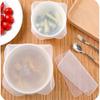 1 pièce Couvercle Scellé en Silicone Transparent Économiseur de Rangement Multifonctionnel Outils d'Étanchéité Enveloppement Accessoires de Cuisine Chauffage au Four à Micro-ondes