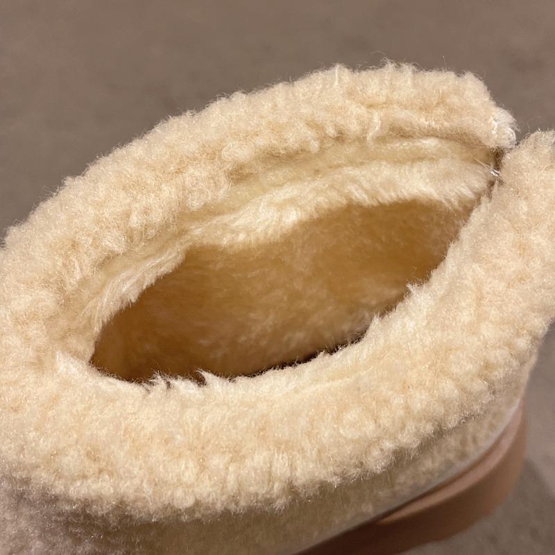 Fashion Winter Chunky Platform Heels Women Snow Boots Keep Warm Height Increase Warm Cartoon Short Booties Shoes Zapatos Mujer