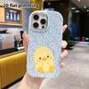 Phone Case: 2D Flat Design Suitable for iPhone 18 17 16 15 14 13 Pro, Couple Style, Little Yellow Duck, Christmas and Halloween Gifts
