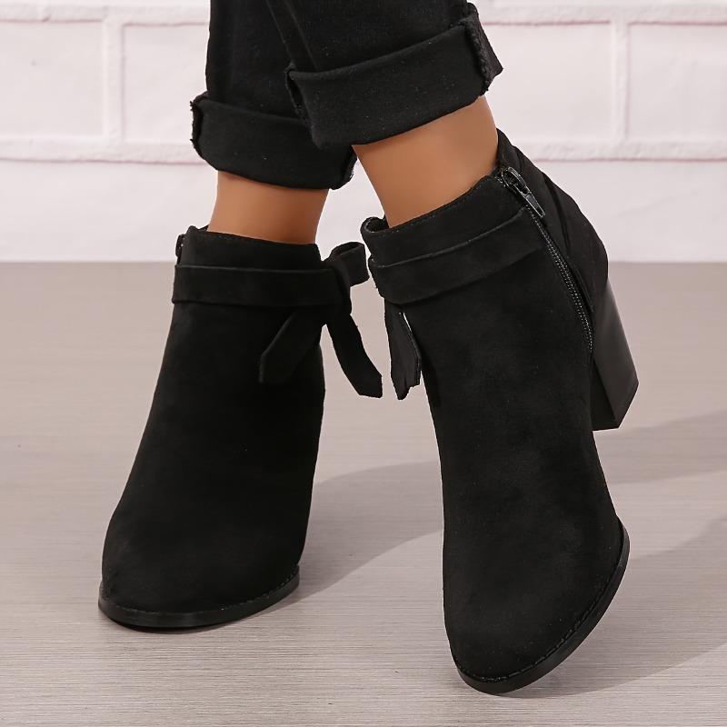 Women's Ankle Boots | Winter Fashion | Comfortable | Casual Wear | Zipper Closure