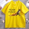 Team Punch Graphic T Shirts Punch The Monkey Holding Plush Toy TShirt Funny Short Sleeve Oneck Tshirt Cotton Male Tees