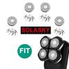 4 PCS Pro Head Shaver Double Ring Blade Compatible with Freebird FlexSeries Pro Electric Head Shaver (4 PCS)