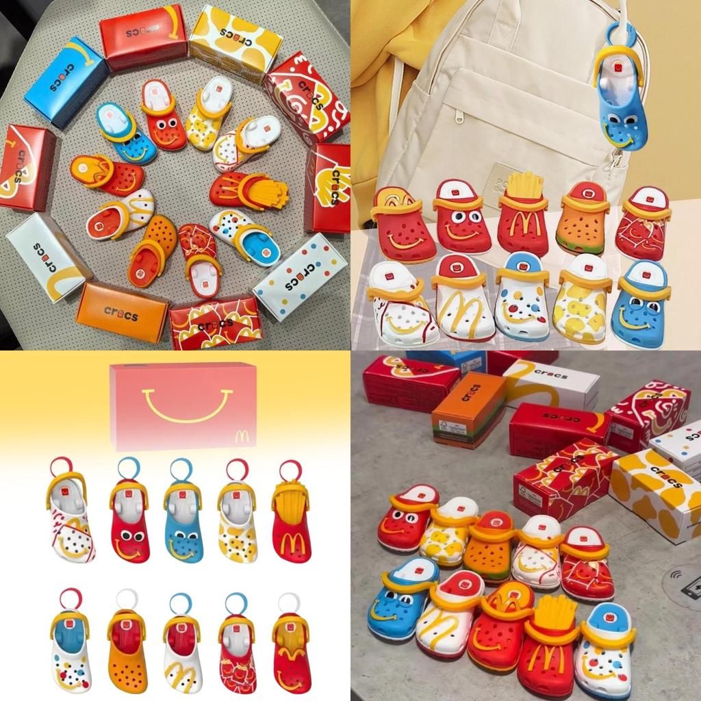 Zábavné a barevné Crocs McDonald's Miniklíčenka Pantofle Pro Děti I Dospělé