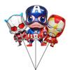 Foil Balloon Baby Birthday Photo Props Cartoon The Avengers Aluminum Film Balloons Happy Birthday Party Balloon Supplies