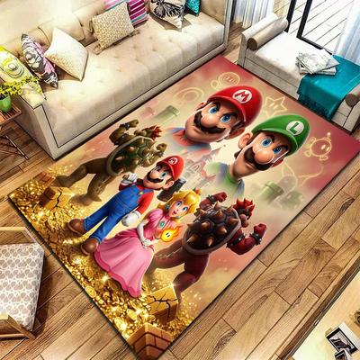 Super Mario Carpet Rug For Living Room Bedroom Home Sofa Decoration Kids Play Nonslip Floor Mat