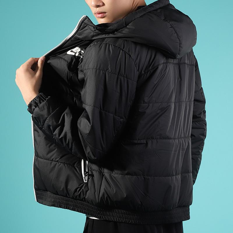 Nike Thermal Hooded Cotton Jacket Men Outerwear Black BV4684-010