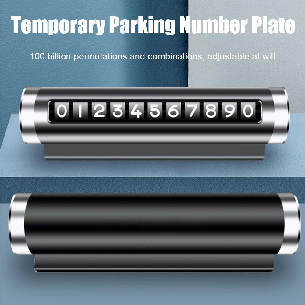 Samochodowa Karta Parkingowa Tymczasowa Cyfrowa Tablica z Numerem Telefonu Komórkowego Dekoracja Wnętrza Samochodu Akcesoria Samochodowe Tymczasowa Tablica Parkingowa z Numerem