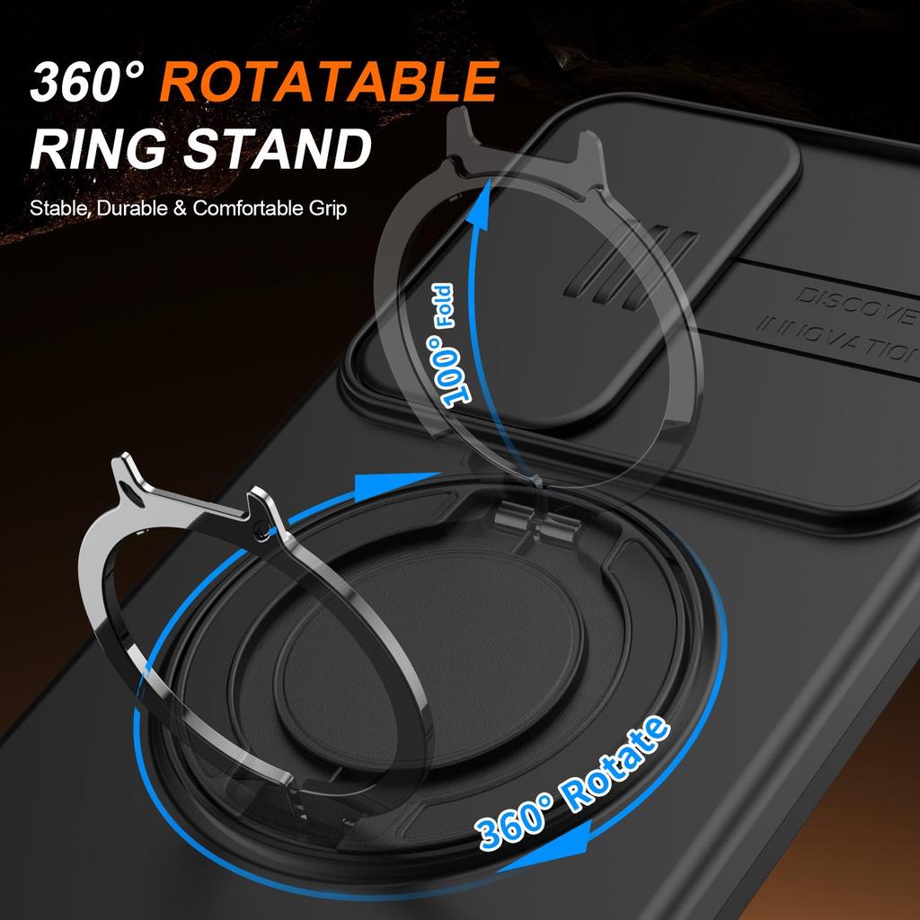 Schiebefenster Linsenschutz Magnetischer Ring Halter Hülle Für Samsung Galaxy A36 A56 A26 A16 Rüstungs Hülle