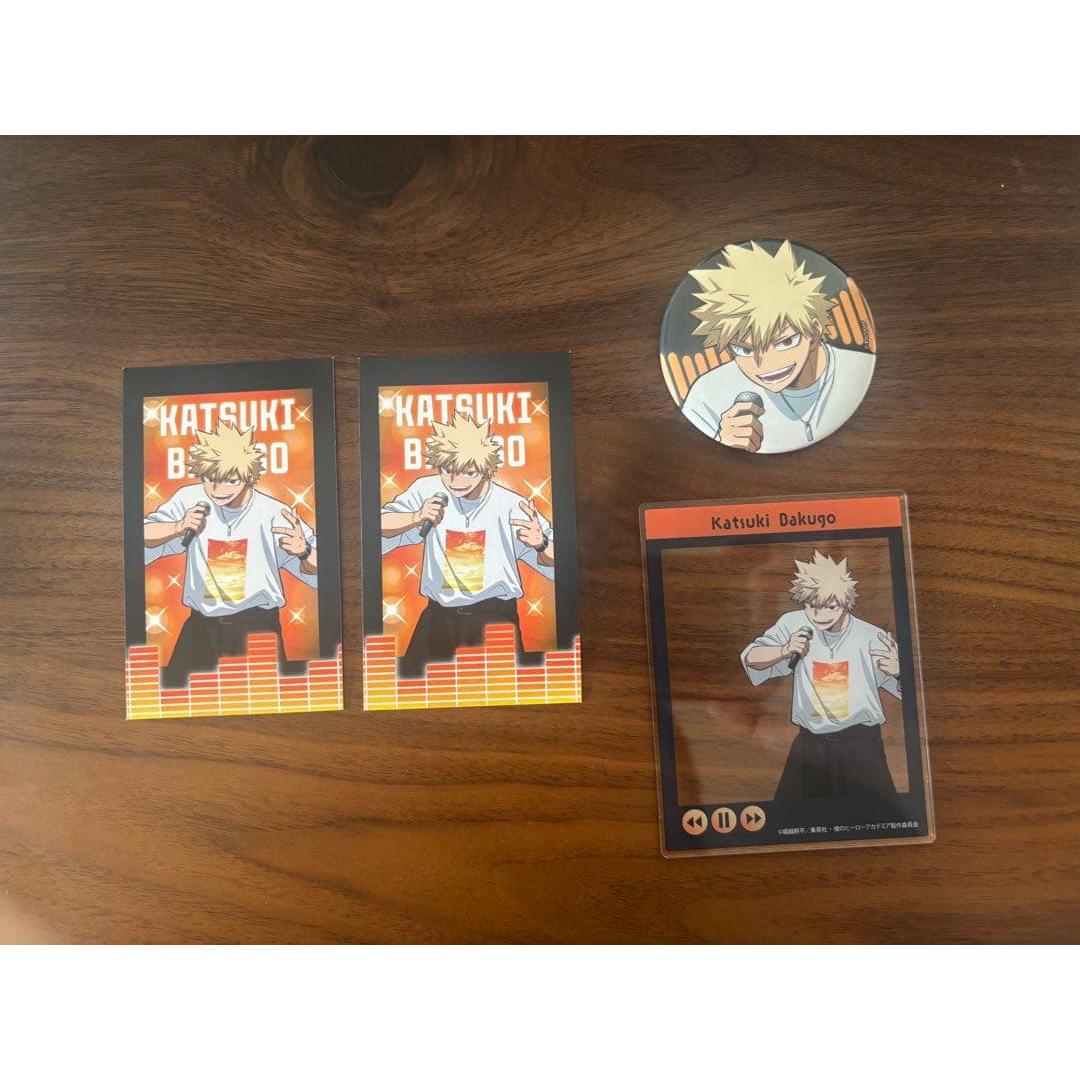Used Karaoke Iron Man Katsuki Bakugou Acrylic Card etc.