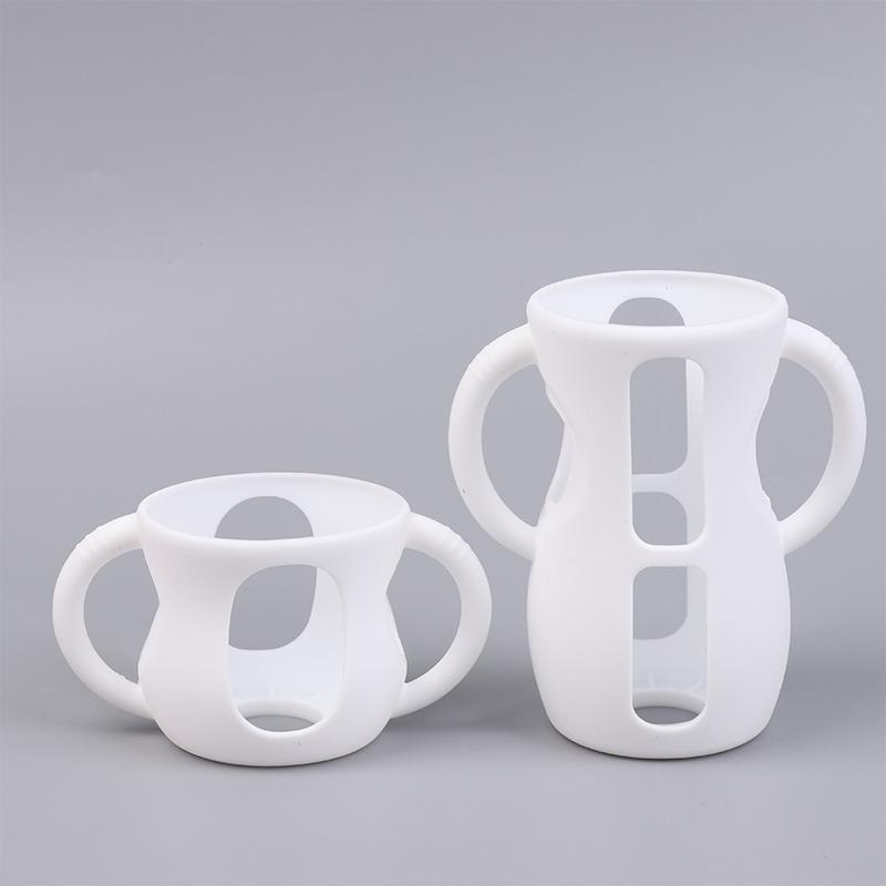 2/4Pcs Silicone Sleeves For Avent Baby Bottles Anti Breakage Baby Bottle Holder With Handle