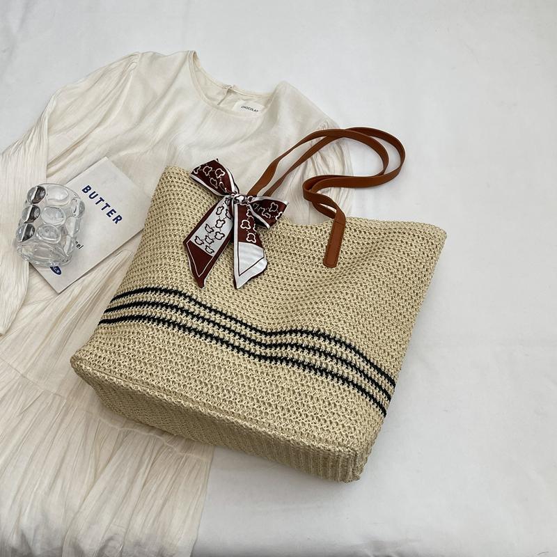 Large Capacity Straw Woven Bag Women's Shoulder Bag Tote Bag