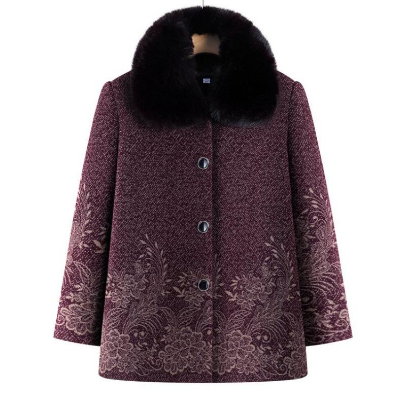 Women's Autumn and Winter Woolen Jacket, Winter Top, Plush To Keep Warm, and Thicker Clothes