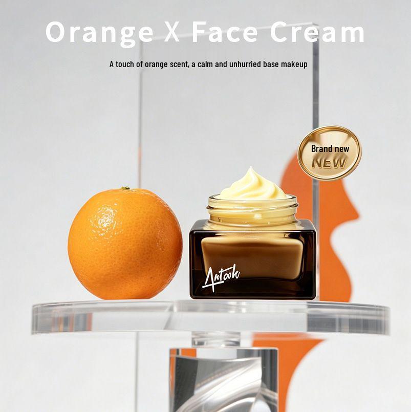 ARTCOK Orange Moisturizing Primer for Invisible Pores – No Caking, Adherent Base for Sensitive Skin Orange Makeup Primer 50g