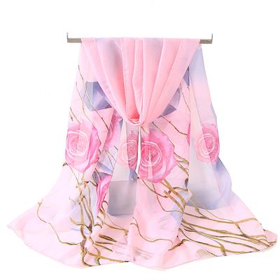 Chiffonschals für Damen Sommer Neuer Stil Schals Vielseitige Schals für Damen Sonnenschutzschals Doppelt verwendbar