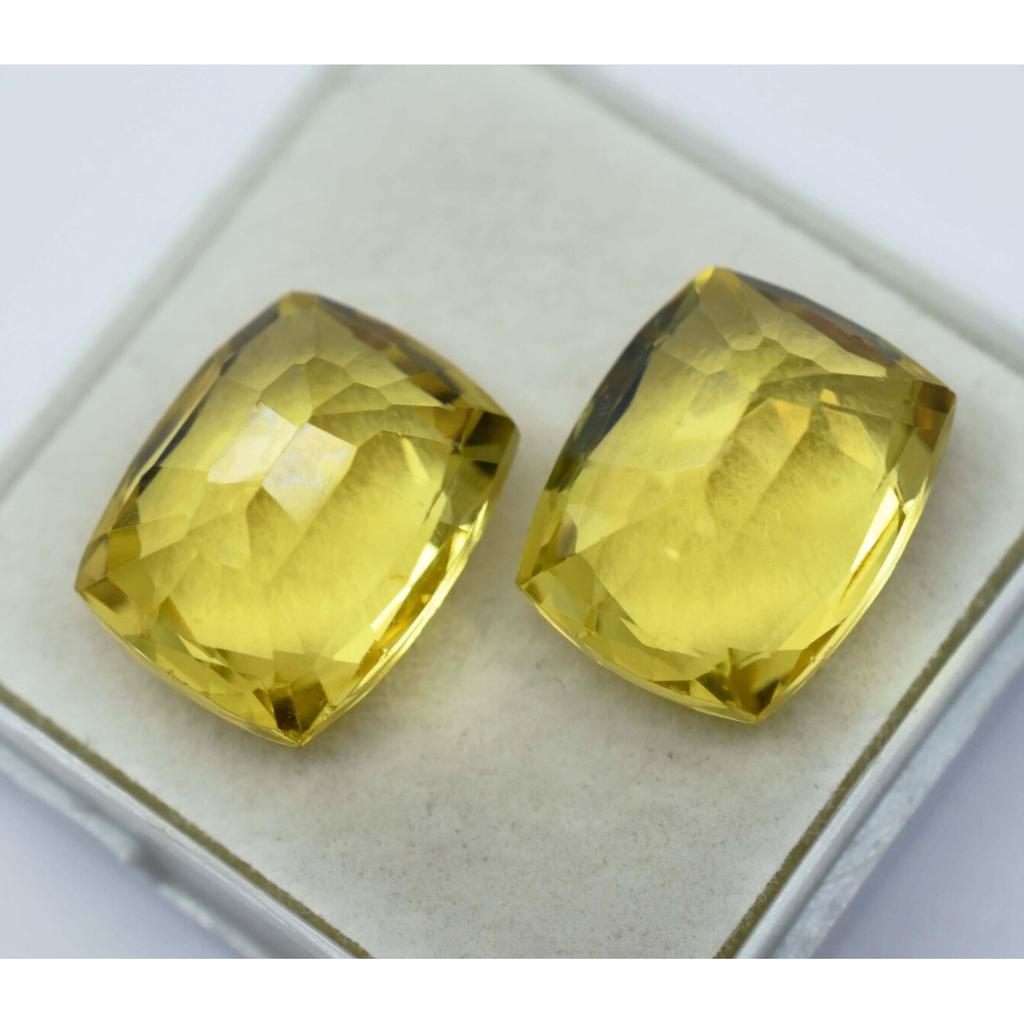 16 Ct NATURAL Sapphire Yellow CUSHION Shape   Loose Gemstone