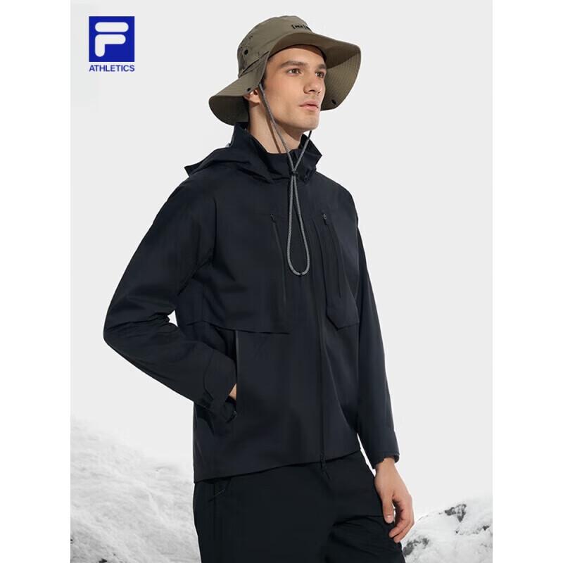 FILA Men's 2025 Spring Loose Hooded Fitness Jacket