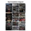 Retro MP3 Car Radio Player 1 DIN Stereo EQ FM AM RDS DAB Receiver QC3.0 Bluetooth USB AUX Input For VW Porsche Mercedes Benz BMW