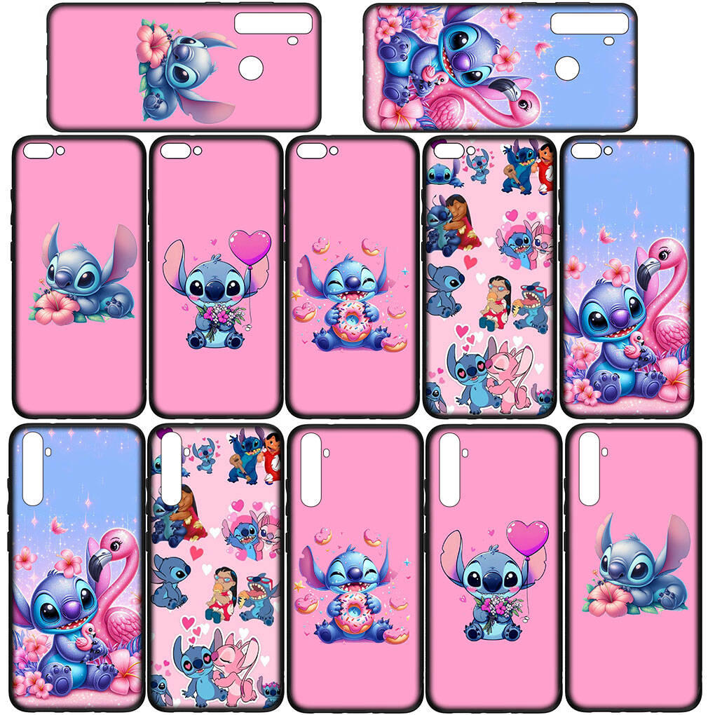 Handyhülle für Samsung Galaxy S25 S23 S22 S24 Ultra FE A05 A06 A15 A16 A36 A37 A35 A54 A55 A56 A57 A25 A26 A53 A17 Blau Lilo Anime Stitch Rosa Hülle