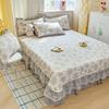2025 Hot-Selling 5D Digital Print Milk Velvet Bedspread Set - Large, Luxurious 4-Piece with Baby Velvet Bed Skirt