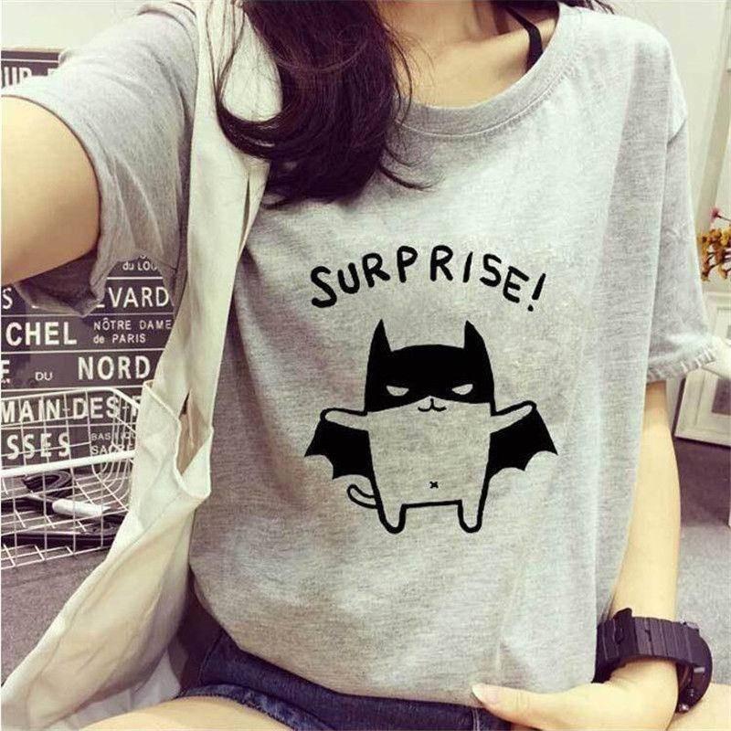 Trendy Summer Korean Style Women Short Sleeve T-shirt In Fashionable Loose Fit With Beautiful Print Designs Available In Multiple Sizes