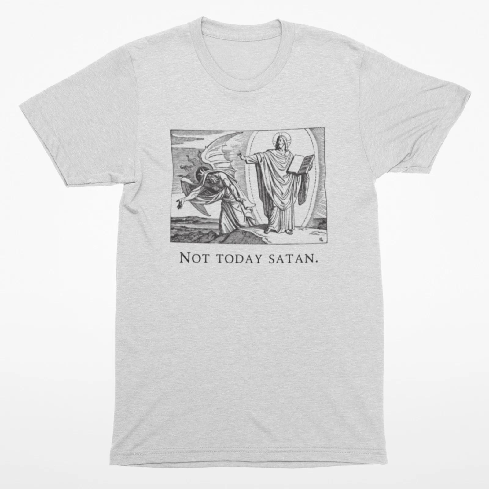 

Not Today Satan Tshirt, Hip Hop Bible Tees, Nustalgia M