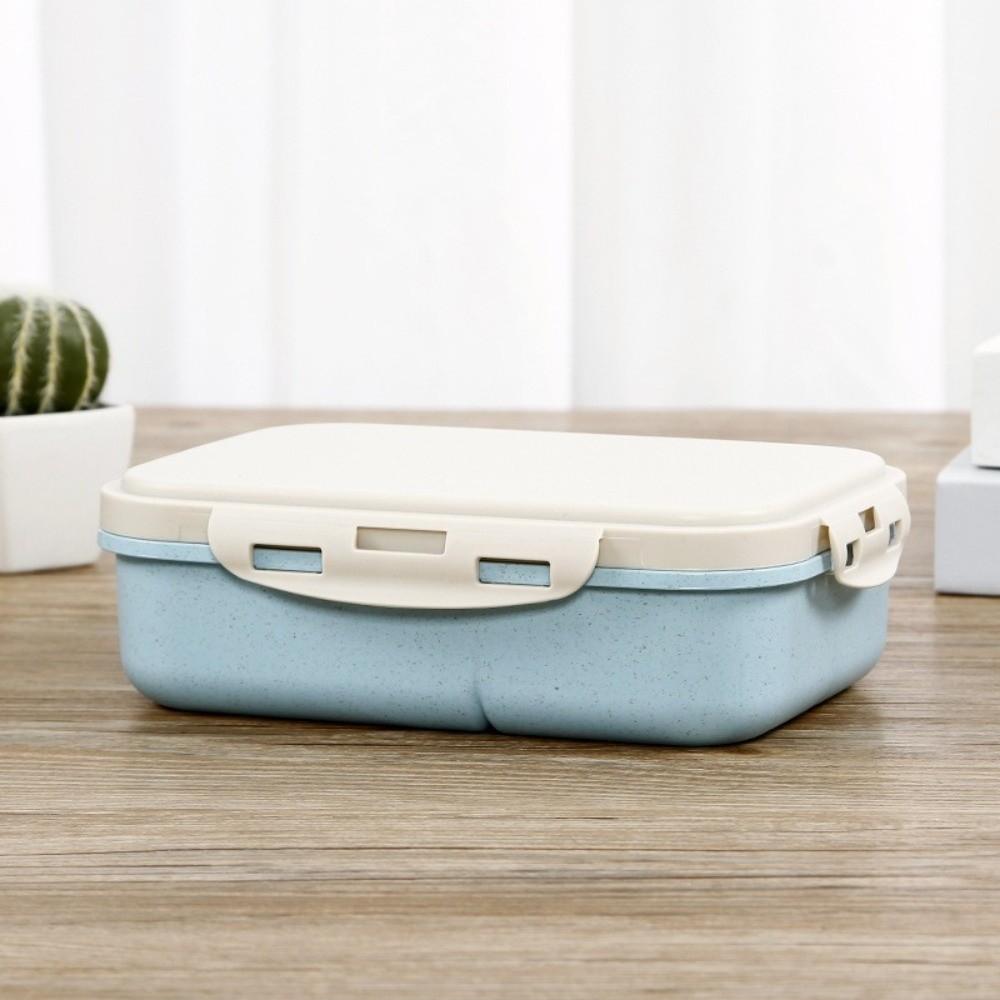 Divided Student Lunch Box with Lid Food Storage Container Portable Microwave Oven Lunch Box Picnic