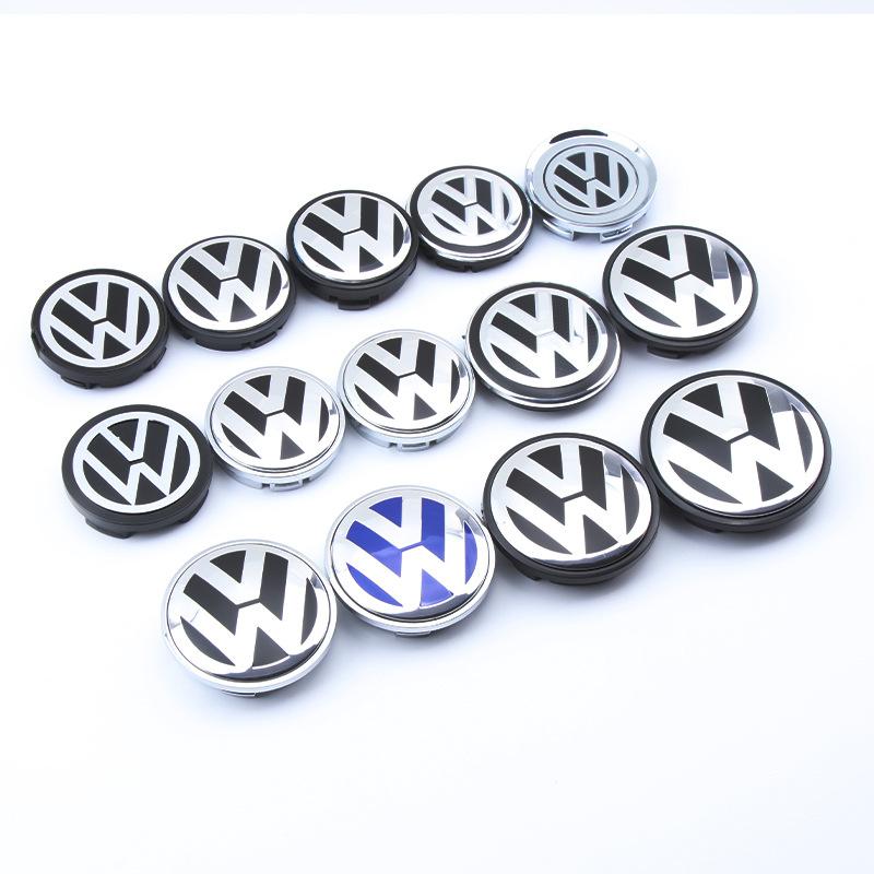 För VOLKSWAGEN VW 56-76mm Bilfälgscenterkåpa Dekal Tillbehör För Volkswagen R-line R GTI Polo Golf Touareg Passat Mago