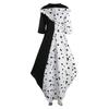 Halloween 101 Loyal Dog cos Dress Black and White Witch Kuila Deville Spotted Costume Performance Costume