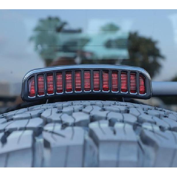 Rear Brake Light Lamp Cover Trim For Ford Bronco - Accessories Black ABS