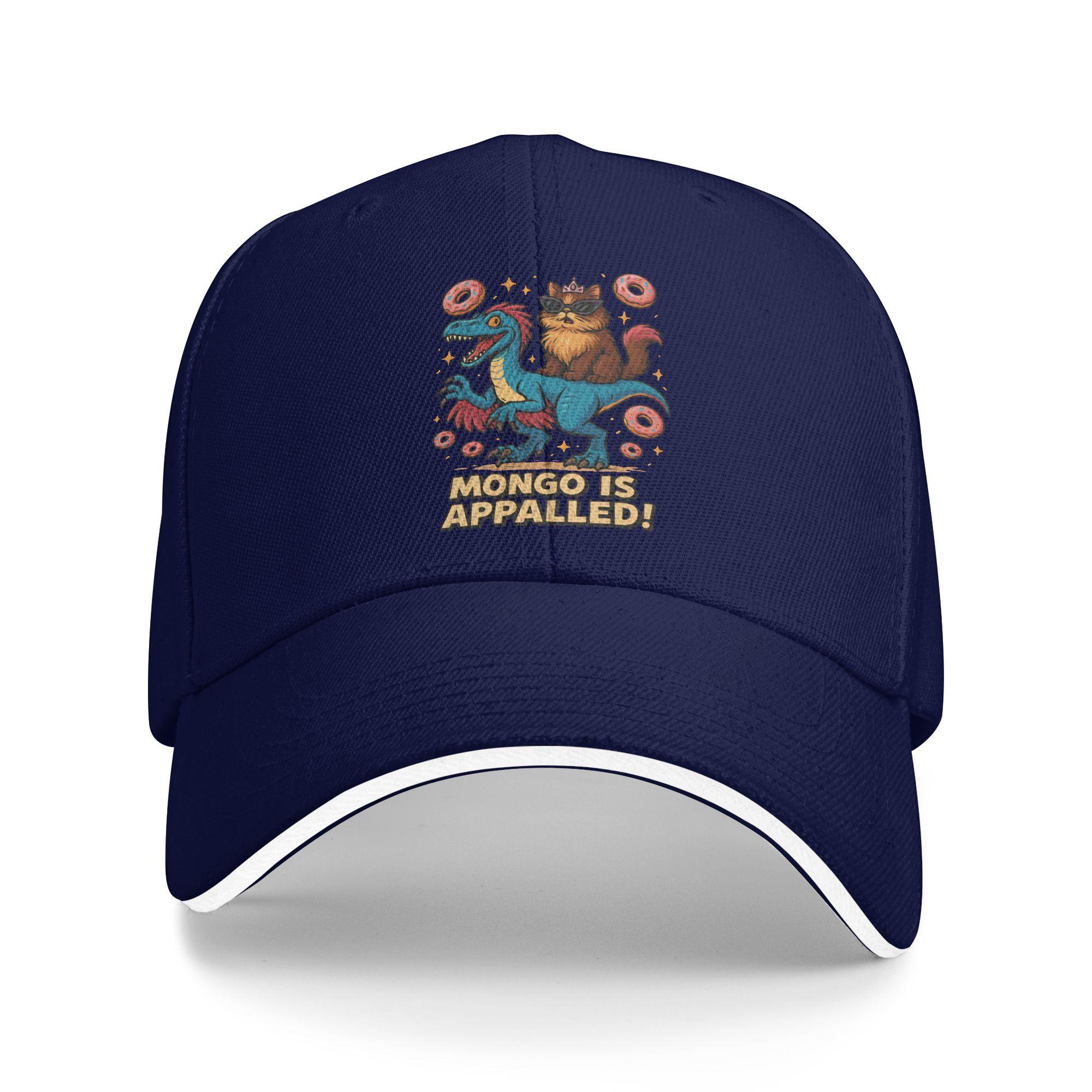 

Mongo is Appalled Dungeon Crawler Carl Baseball Cap Running Hippie Adjustable Trucker Hat Female Male Casual Custom Snapback Cap As Picture темно-синього кольору