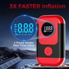 Tire Inflator Portable Air Compressor & Car Jump Starter, Cordless Air Pump with LED Light & Pressure Gauge for Auto,Motorcycles