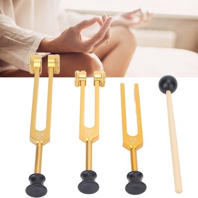 Aluminiumlegierung Stimmgabel Set 128 256 512Hz Tragbare Stimmgabel Heilinstrument für Zuhause Klinisch