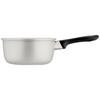 Hokuriku Aluminum Silvie Saucepan, 18cm, Aluminum, Gas Stovetop, Made in Japan, Heat-Conducting, Anodized Aluminum, A-2526
