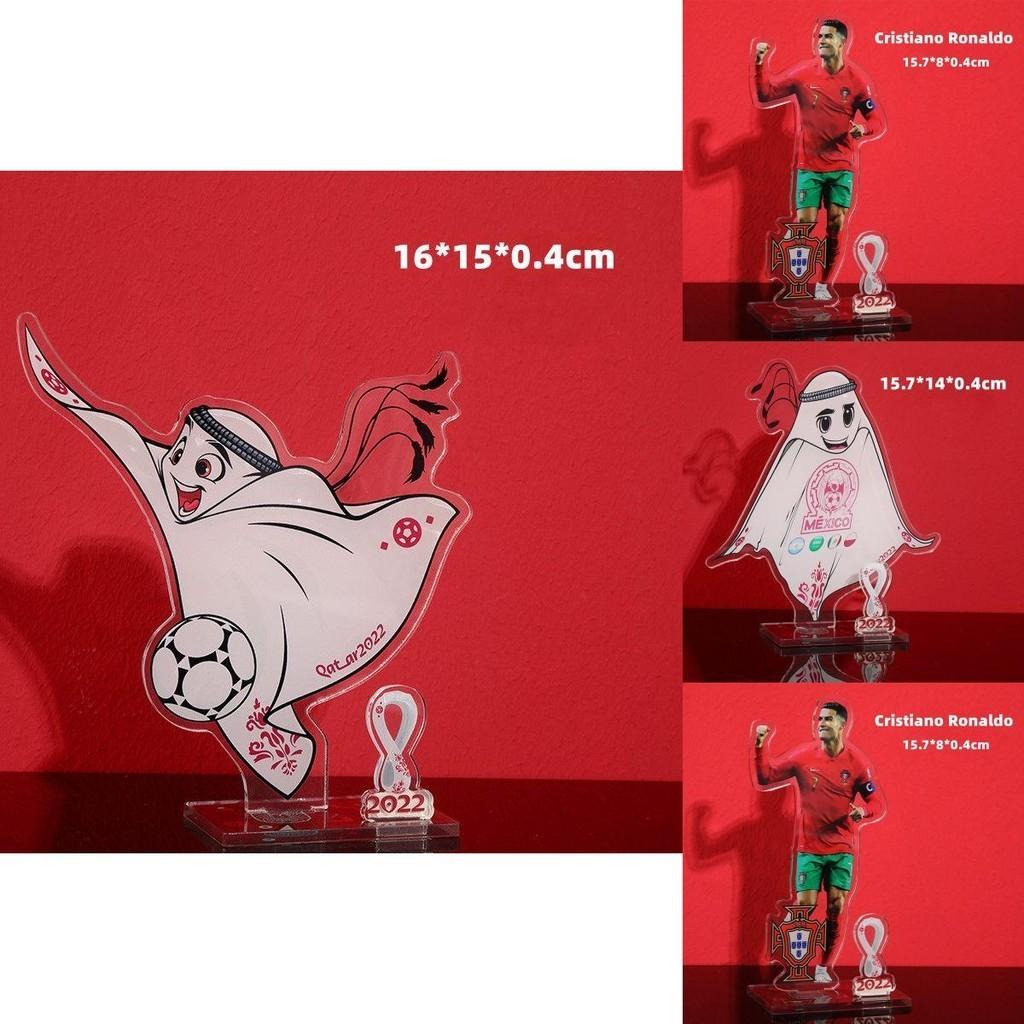 Handgefertigtes Acrylspielzeug mit Fußballstar-Maskottchen-Logos für Fans und Sammler