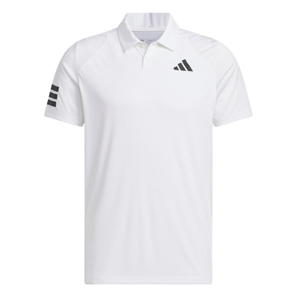 adidas Koszulka polo Tennis 3 paski Męska Biały/Czarny KA8332
